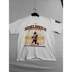 Sideline 2 Intercepted T Shirt L White Football Graphic USC Colors Tee